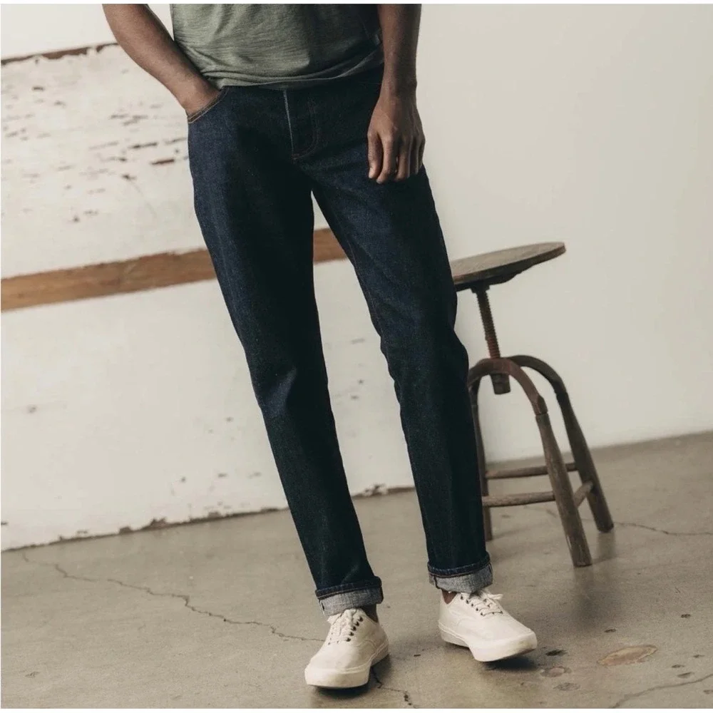Taylor Stitch Selvedge denim slim fit jeans indigo wash 36 classic casual blue